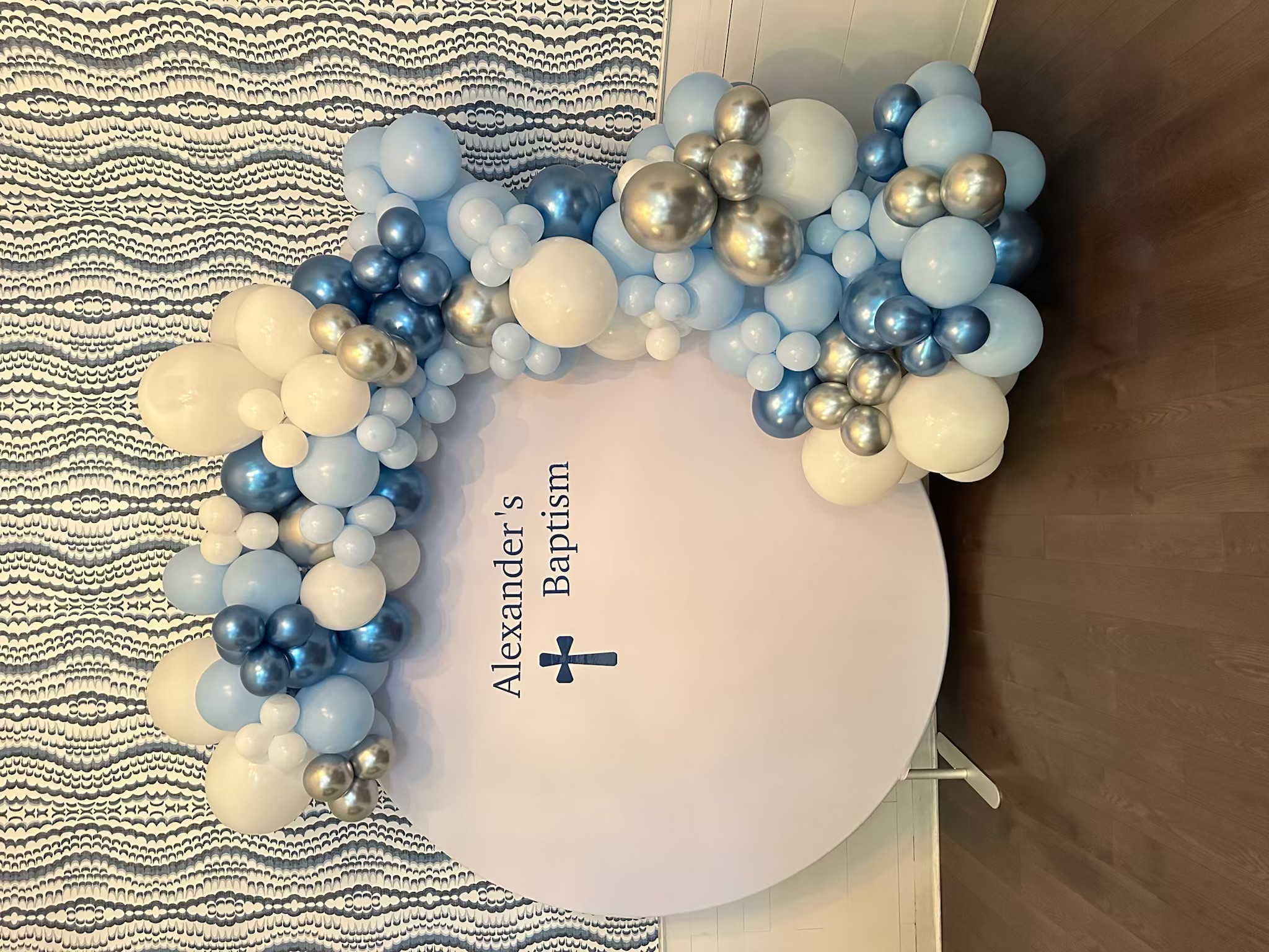 Alexander's Baptism Balloon Display