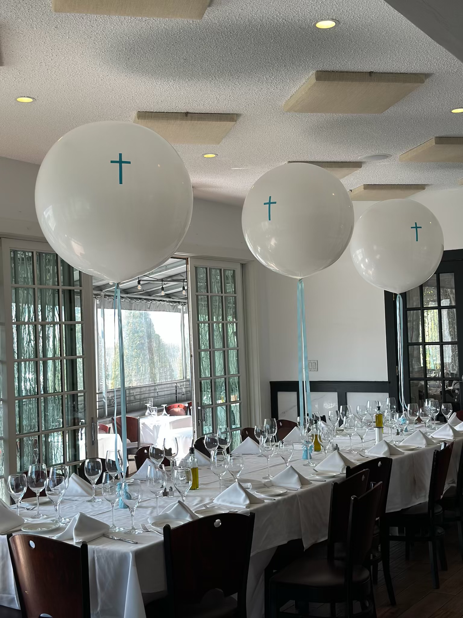 Baptism Table Centerpieces
